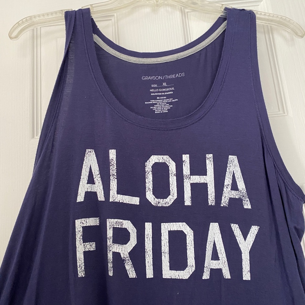 Blue tank top